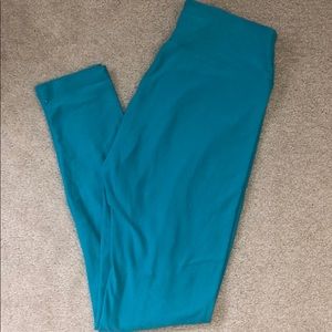 LuLaRoe turquoise one size leggings